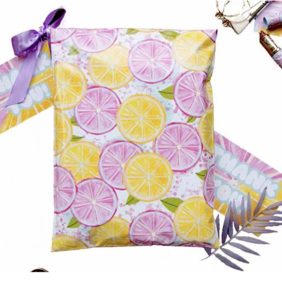 Other - 20 10X13 Poly Mailers Lemon Drop Print Waterproof